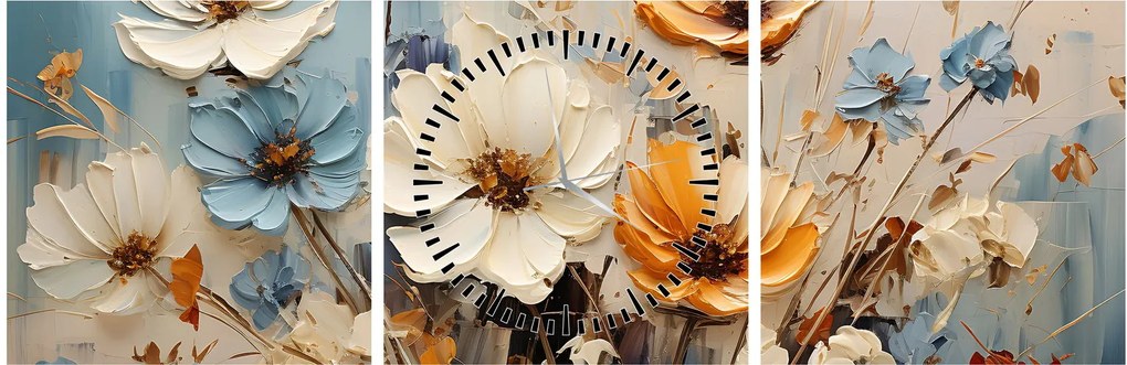 Kép - Csokrok, festés (órával) (90x30 cm)