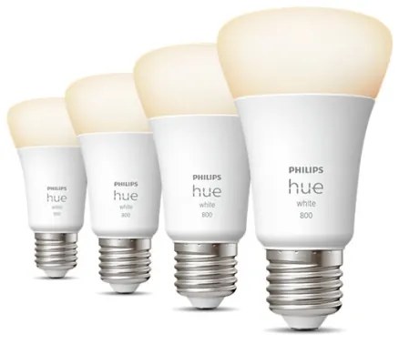 KÉSZLET 4x LED Dimmelhető izzó Philips Hue WHITE A60 E27/9W/230V 2700K