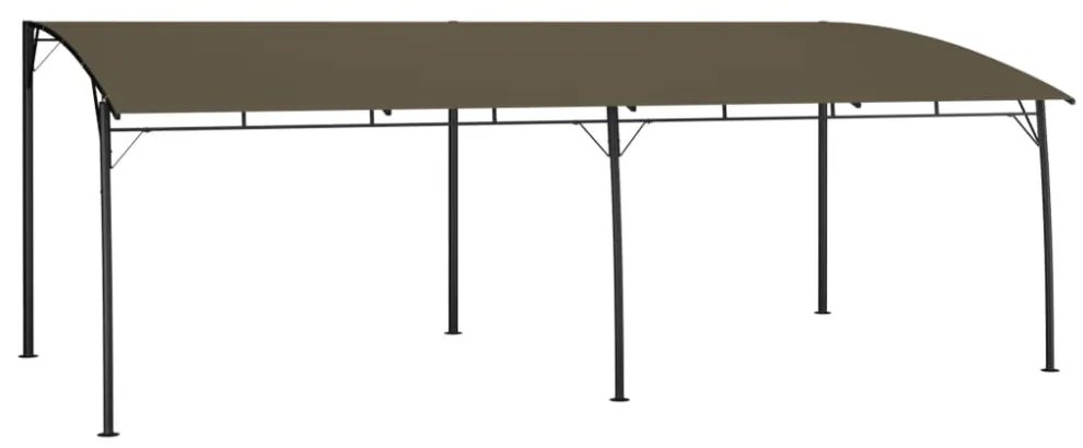 tópszínű kerti napellenző 6 x 3 x 2,55 m
