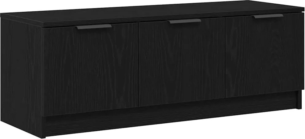 vidaXL TV szekrény Fekete tölgy 102 x 35 x 36,5 cm Faanyag