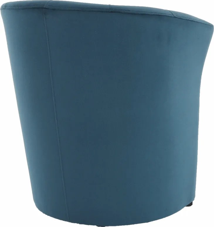 Klub fotel, kék anyag, CUBA