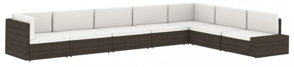 2 személyes fekete elemes polyrattan kanapé
