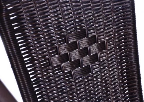 GARTHEN Kerti rattan szék 73x53x60 cm sötétbarna