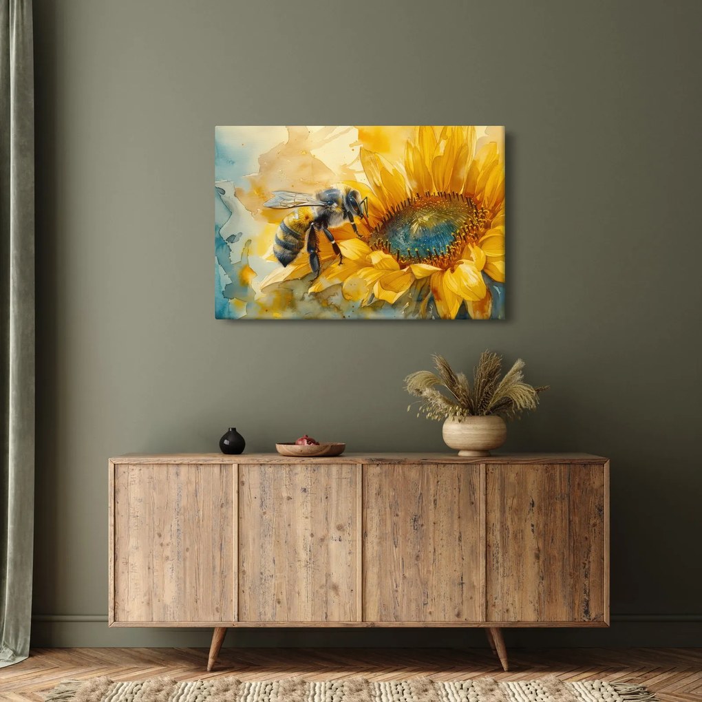 Kép - Méh, akvarell (90x60 cm)