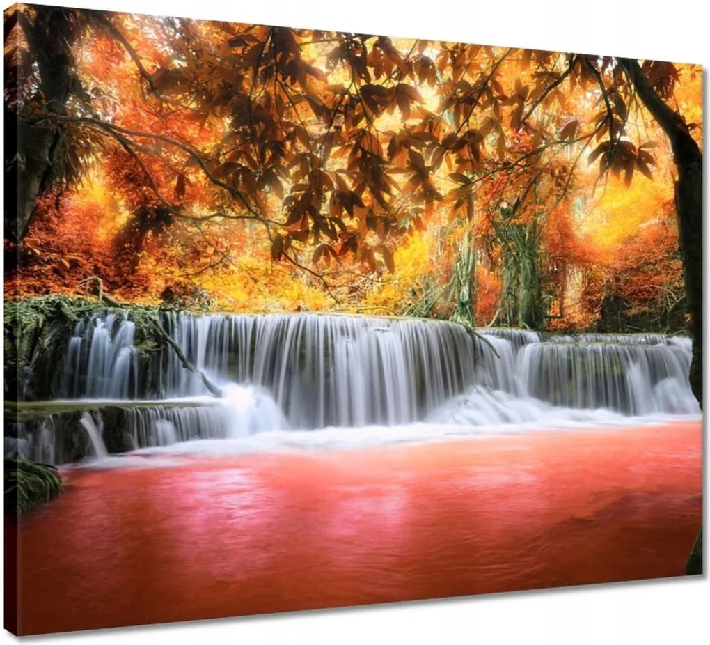 Vászonkép 50x40 Őszi vízesés