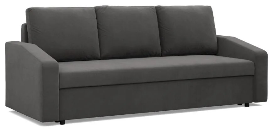 Zeus kanapéágy, szövet anyag, bonell töltet, döntött kartámasz, szürke