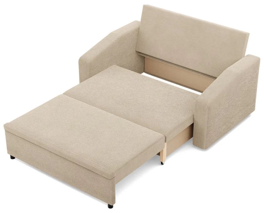 Zeus kanapé, kordbársony, hab töltet, döntött kartámasz, bézs