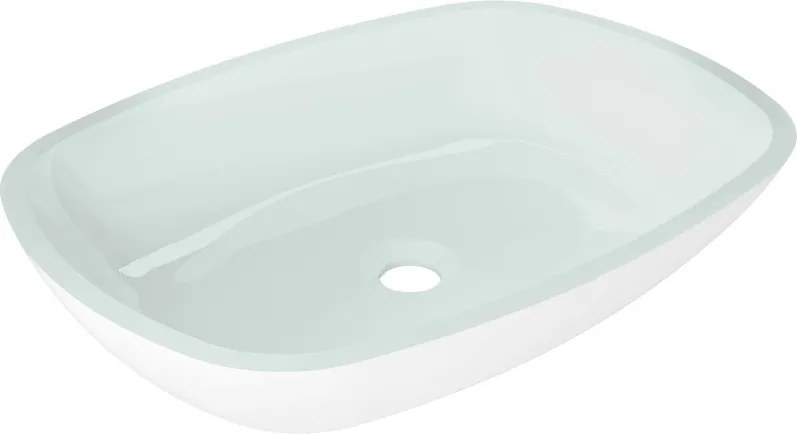 Mexen Araks 54 x 39 cm-es fehér üvegasztali mosdókagyló - 24155430