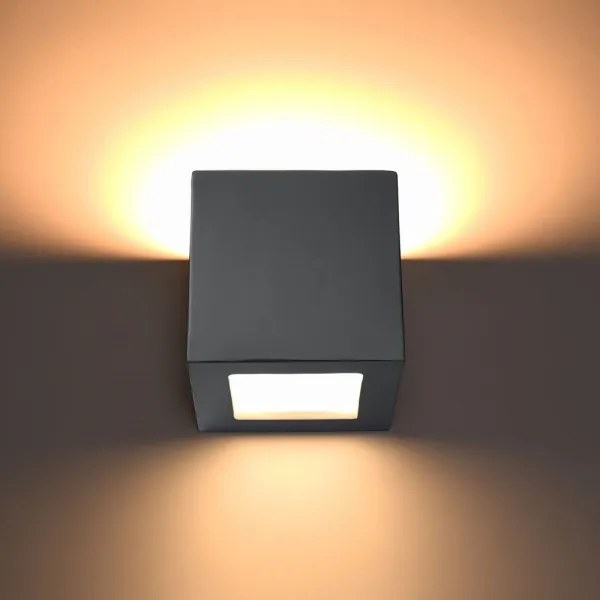 Sollux SL.0871 - LEO fali lámpa 1xE27/60W/230V szürke
