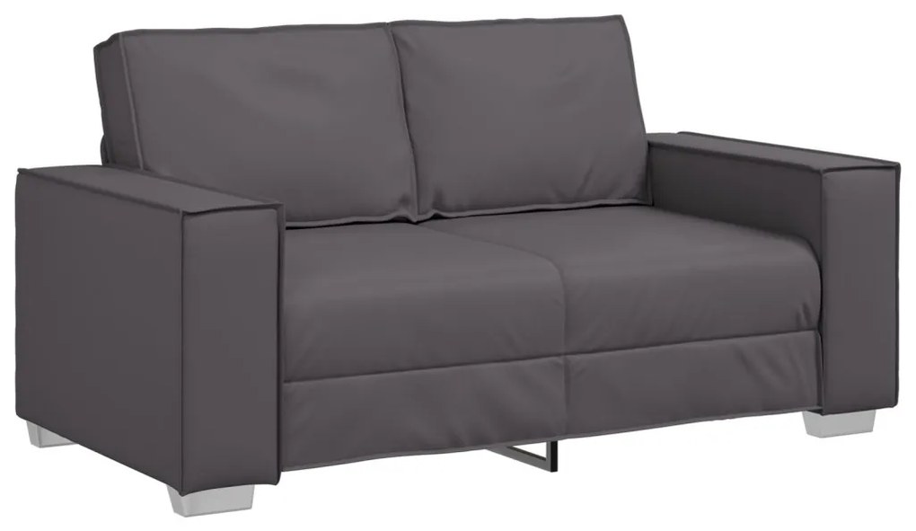 Kétszemélyes kanapé Szürke 120 cm Műbőr