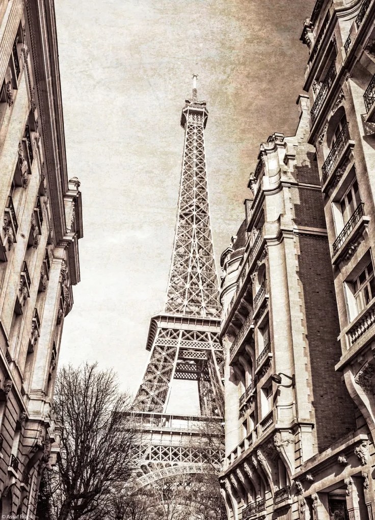 Poszter 20,5x28,4cm Eiffel-torony, Assaf Frank