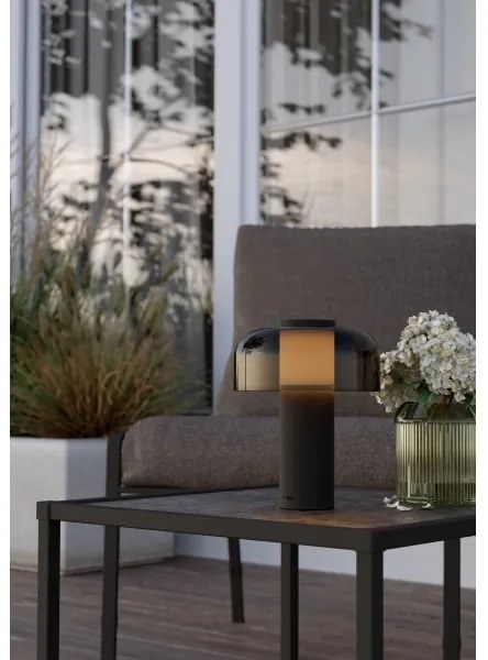 Eglo 900983 - LED Dimmelhető kültéri lámpa PONENTE 2,25W/5V 5200mAh IP44 fekete