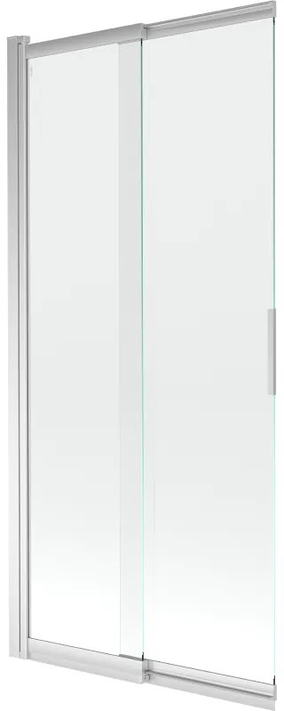 Mexen Fox kétszárnyú toló kádparaván 85 x 150 cm, átlátszó, króm - 891-085-002-01-00