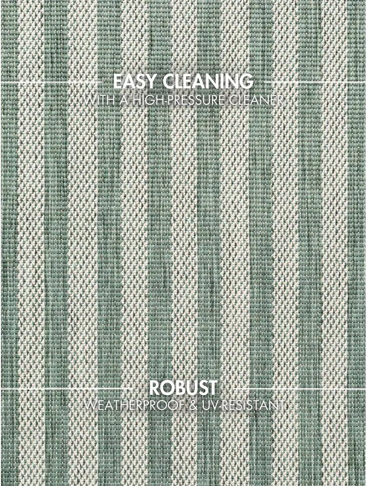 Zöld-krémszínű kültéri-beltéri szőnyeg 160x230 cm Haringey Linley – Ted Baker