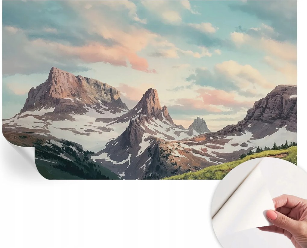 Öntapadós fotótapéta a konyhába Mosható hegyi panoráma 416x254 cm