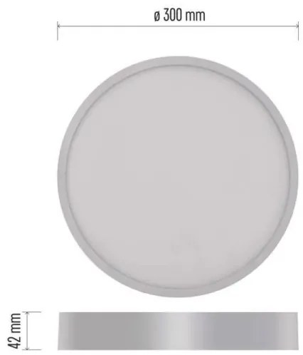 LED Mennyezeti lámpa LED/28,5W/230V 3000/3500/4000K á. 30 cm fehér