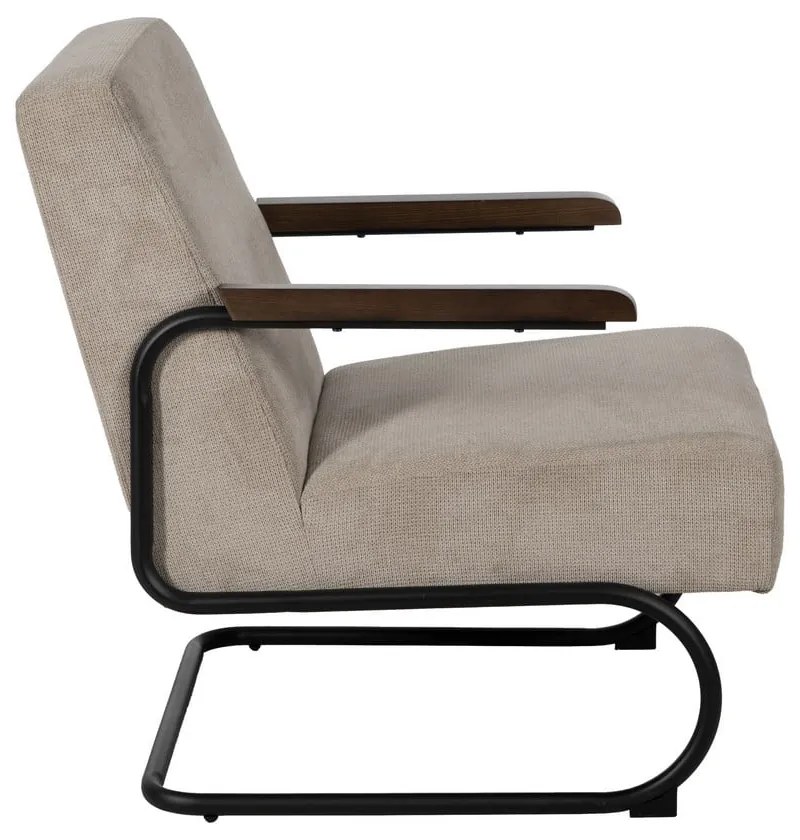 Szürkésbarna zsenília fotel Industra – Ixia