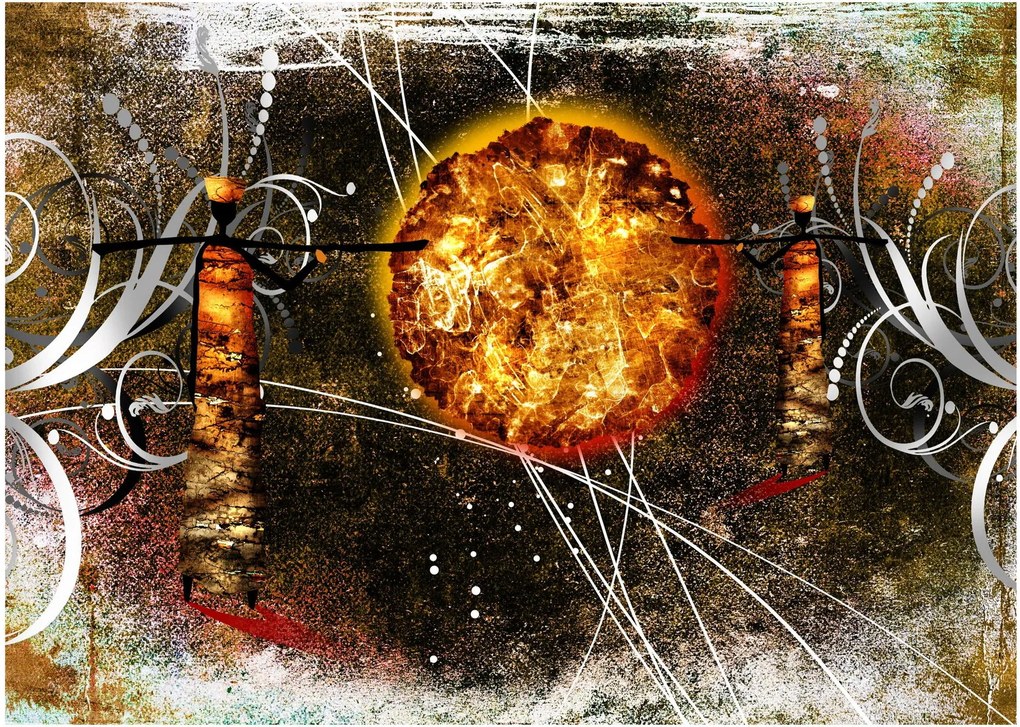 Egy őskori festmény képe (70x50 cm)