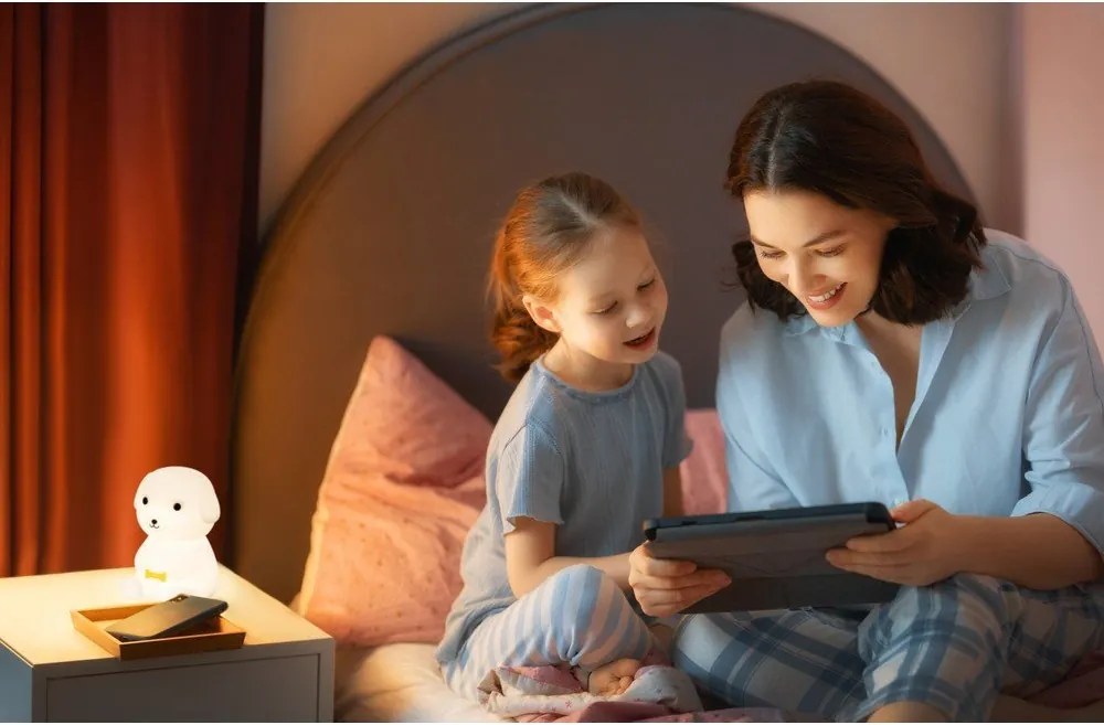 Fehér gyerek éjjelilámpa Leo – Fischer &amp; Honsel