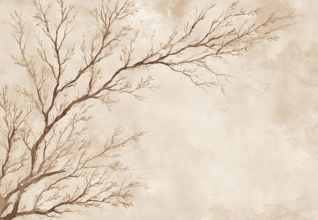 Fotótapéta - Bézs ág (147x102 cm)