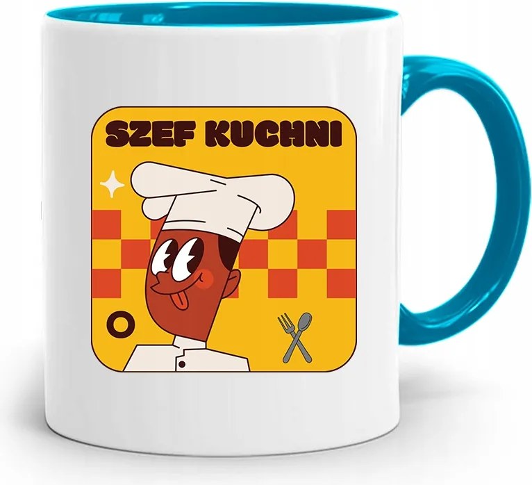 Kék Bögre Szakácsnak Legjobb Szakács fényképes nyomtatással