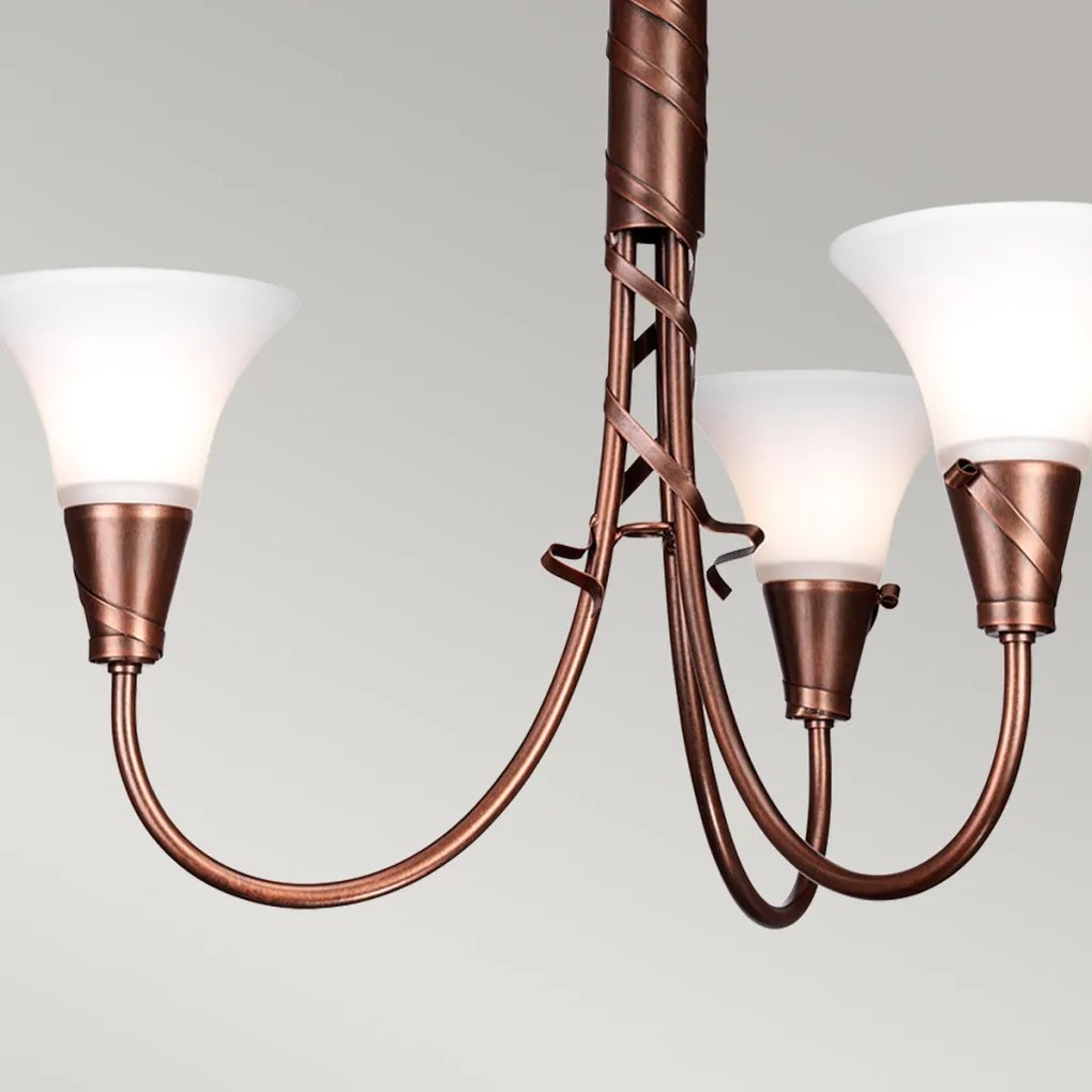 Elstead Lighting EMILY EM3-COPPER Csillár 3x60W/E14