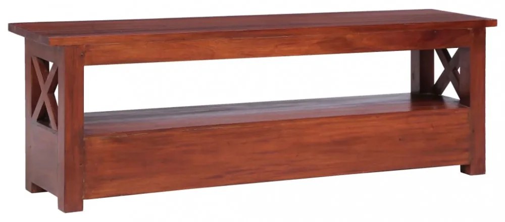tömör mahagóni TV-szekrény 115 x 30 x 40 cm
