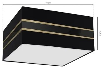 Mennyezeti lámpa ULTIMO 2xE27/60W/230V fekete