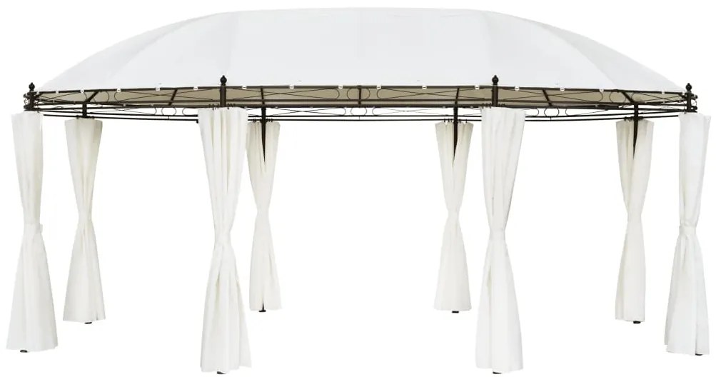 vidaXL krémfehér pavilon 530 x 350 x 265 cm