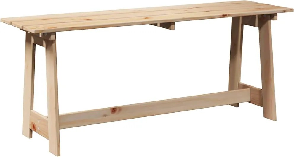 vidaXL Kerti pad Természetes 119 x 47 x 35 cm Fenyő Fa