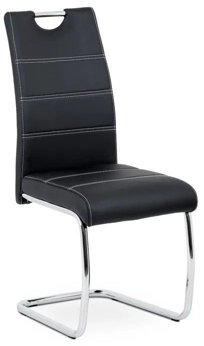 Fekete Ekobőr Étkezőszék. HC-481 BK