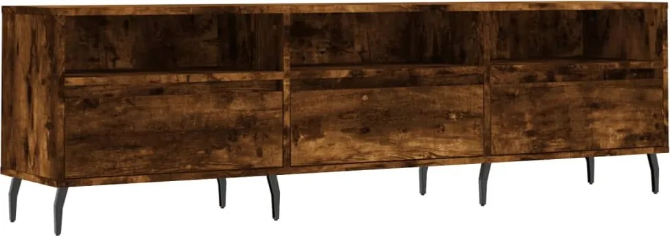 vidaXL füstös tölgy színű szerelt fa TV-szekrény 150 x 30 x 44,5 cm