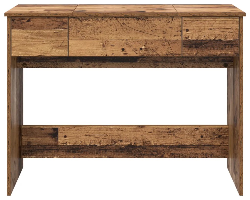 Sminkasztal Tükörrel Régi Fa 100x45x76 cm