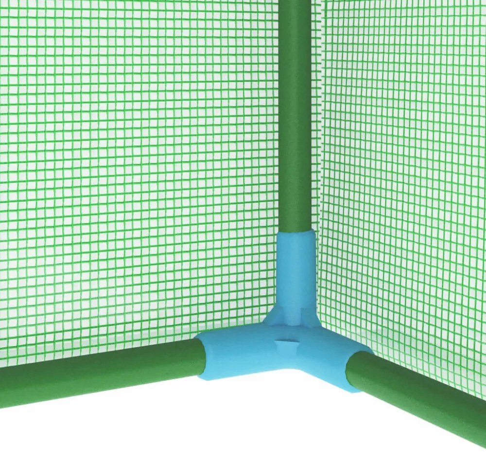 0,5 m²-es acélvázas melegház 1 x 0,5 x 1,9 m