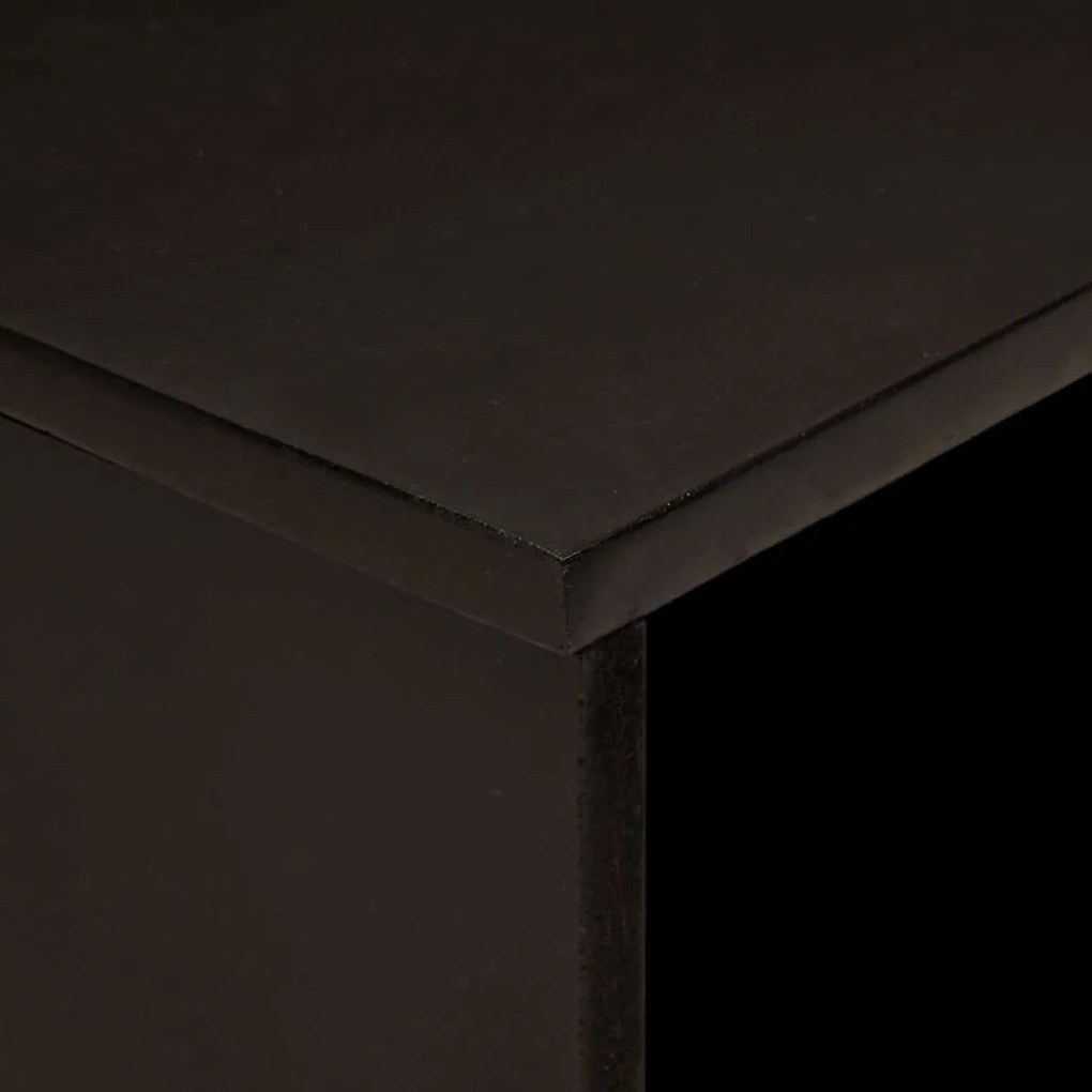 Dohányzóasztal Fekete és Arany 80 x 50 x 40 cm