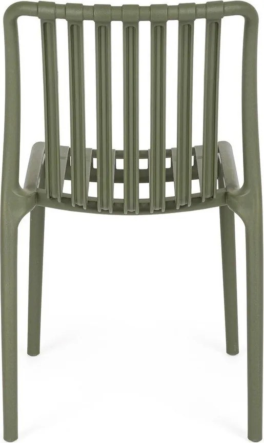 Zöld műanyag kerti szék Billie – Bizzotto