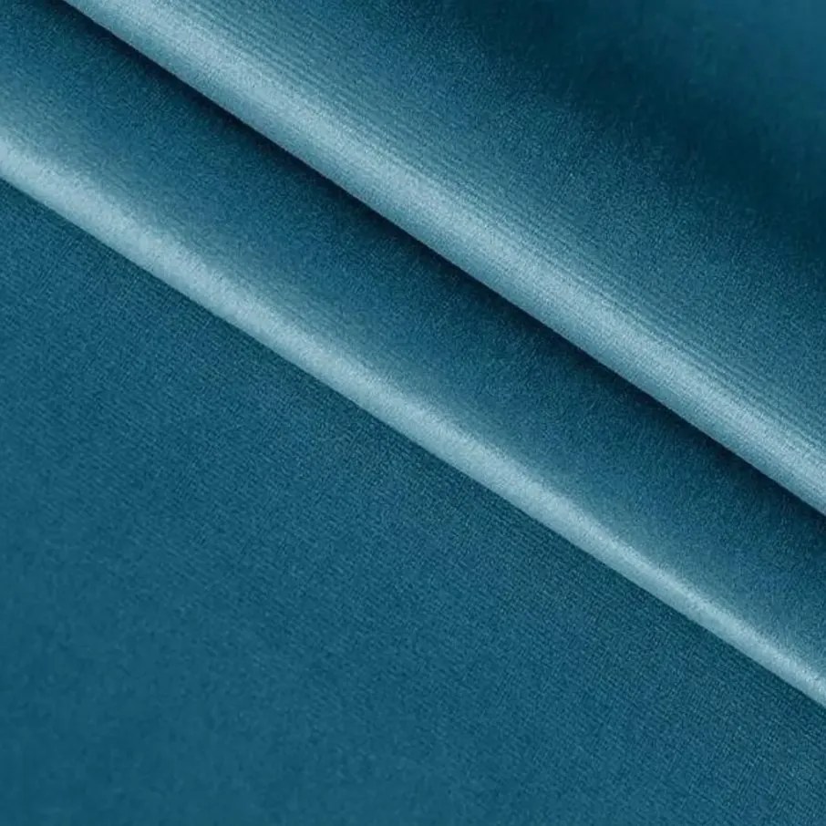 Kárpitozott boxspring ágy GLORIEN VELVET 90x200 cm kék Matrac: Bonell rugós matrac