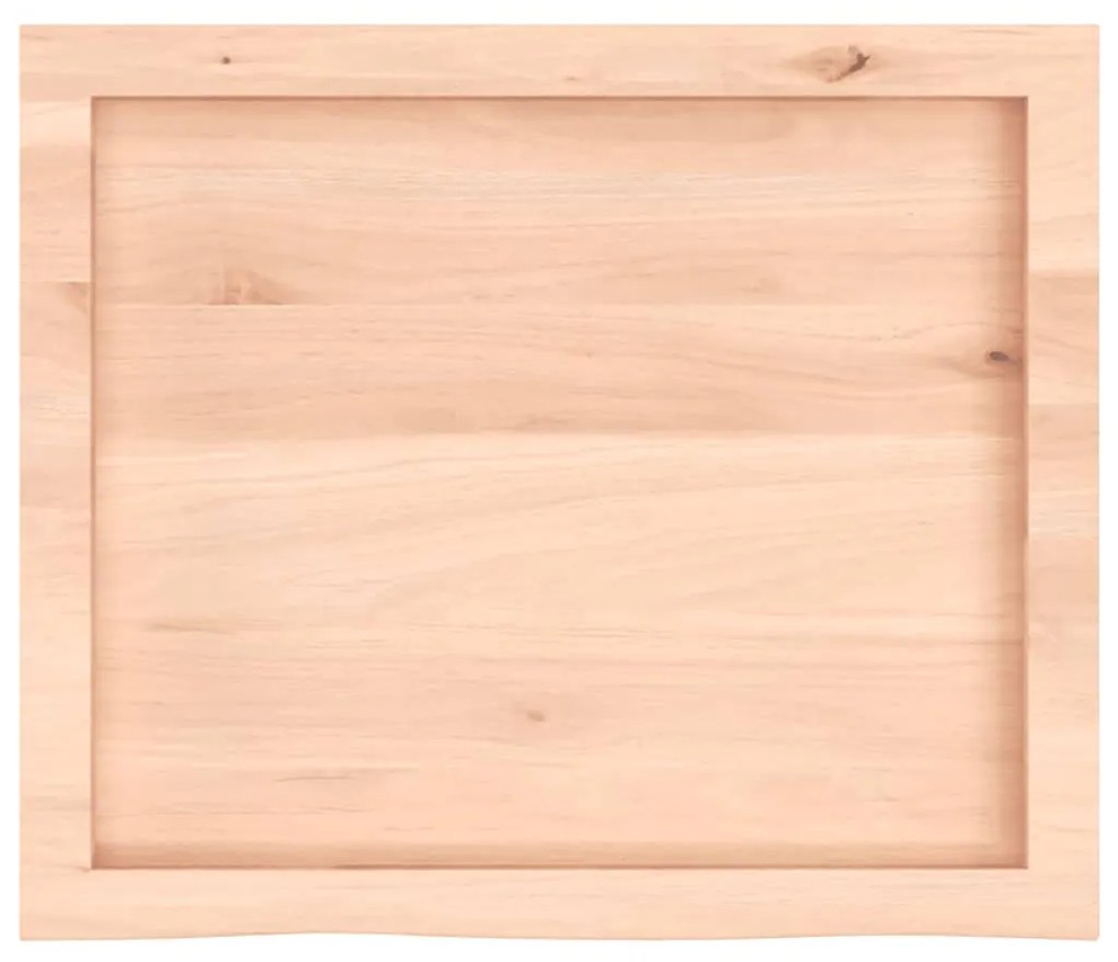 kezeletlen tömör tölgyfa fali polc 60x50x(2-6) cm