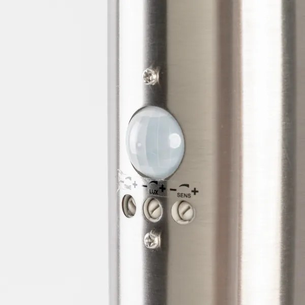 BRILAGI - Kültéri lámpa mozgásérzékelővel ELIA 1xE27/20W/230V IP44 100 cm króm