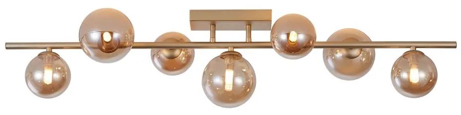 Wofi 7014-701W - LED Felületre szerelhető csillár VILLA 7xG9/3W/230V arany