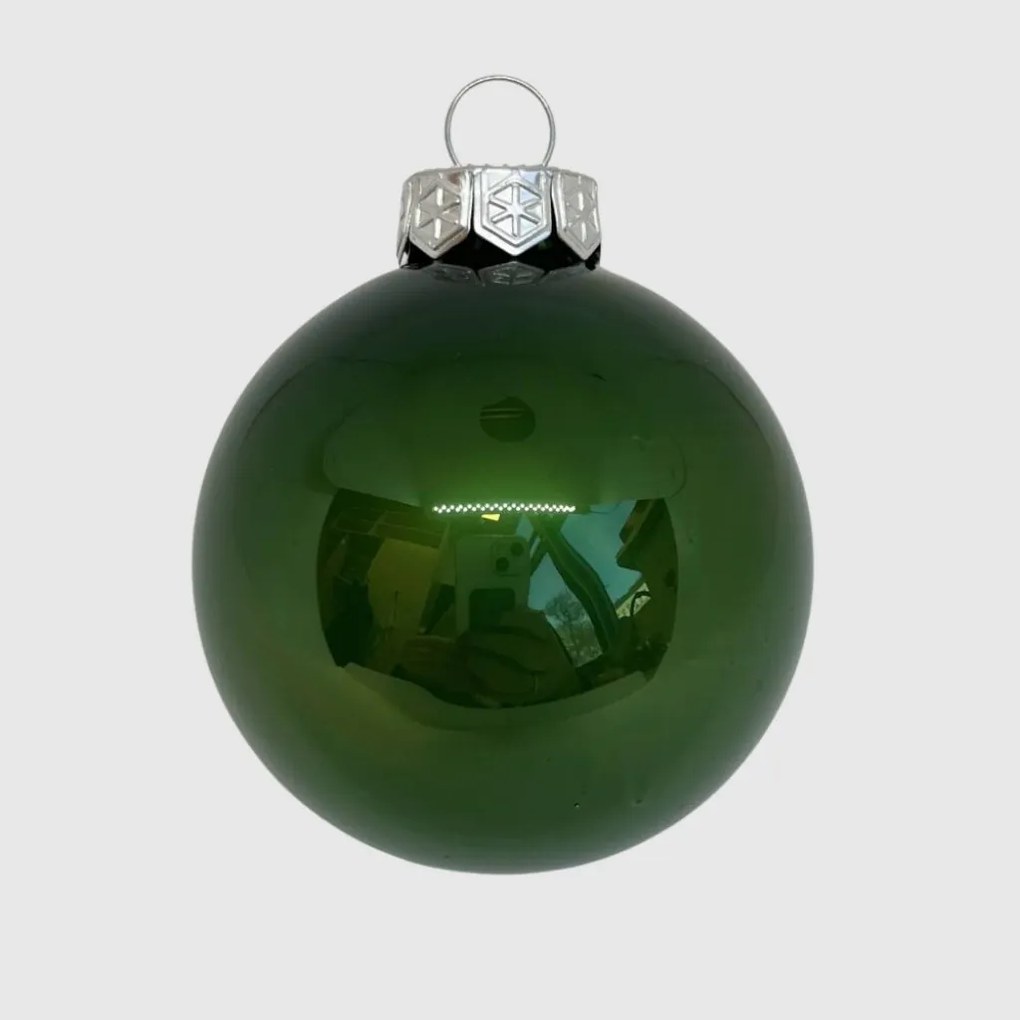 New Green &#039;21 üveg karácsonyi gömb szett 12*6cm