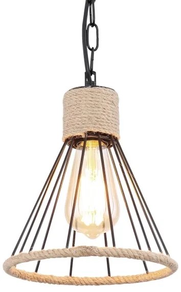 Globo 15676H - Csillár láncon HALIA 1xE27/60W/230V