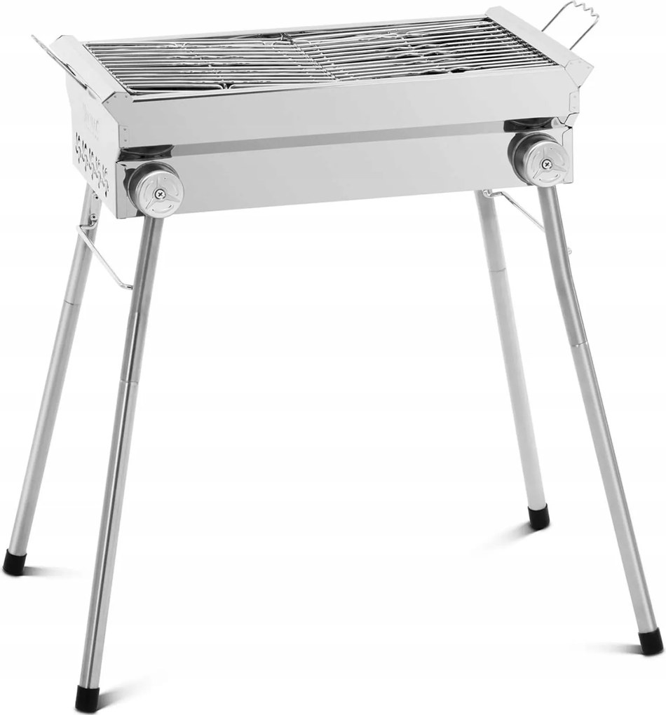 Összecsukható Faszenes Grill Grillráccsal Túra Hordozható Kemping