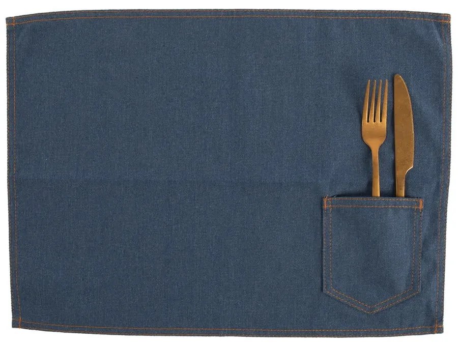 Textil tányéralátét 45x33 cm Indigo – Tiseco Home Studio