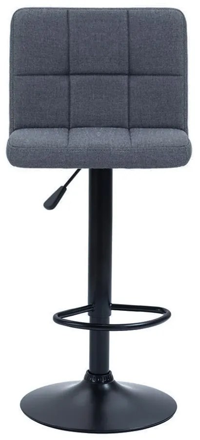 Szövet borítású bárszék 2db, sötétszürke