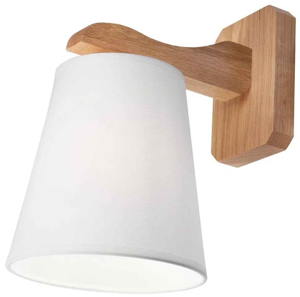 Lamkur Fali lámpa ANDREA 1xE27/60W/230V tölgy/fehér KM-1.55/B/DĄB