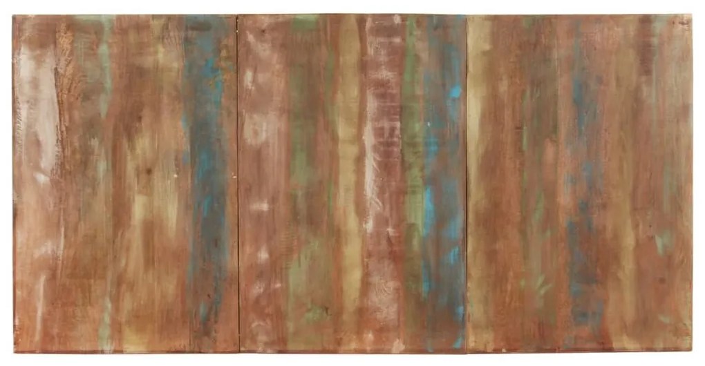 Tömör újrahasznosított fa étkezőasztal 180 x 90 x 76 cm