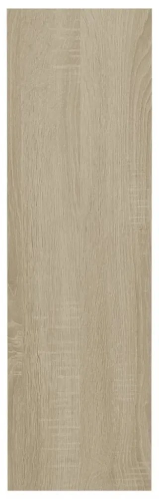 sonoma-tölgyszínű forgácslap fali cipősszekrény 60 x 18 x 60 cm