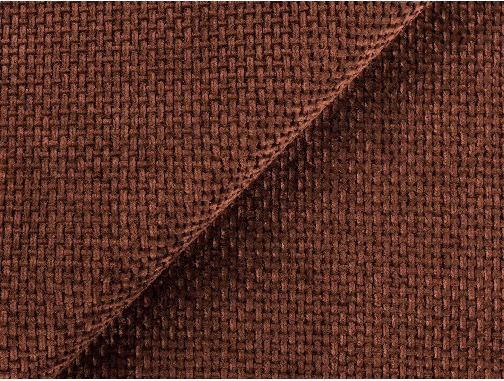 Terrakotta színű zsenília kinyitható-tárolóhelyes sarokkanapé (bal oldali-L alakú) Kona – Makamii