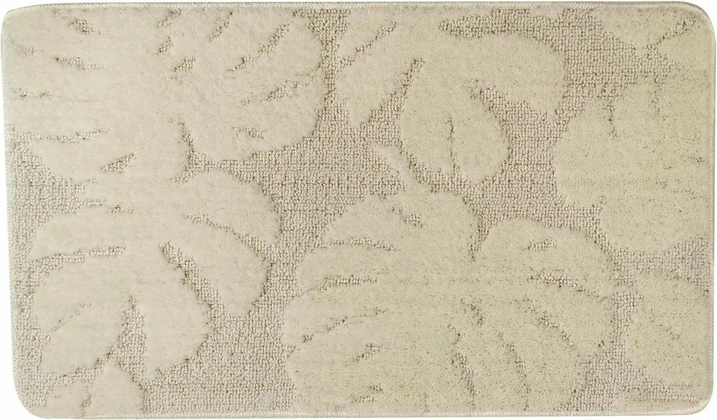 Fürdőszobai szőnyeg Plant 50x80 cm bézs